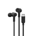 Belkin SoundForm USB-C Wired Earbuds - Black - With Adjustable Volume Limiter - IPX5 Sweat & Water Resistant - In-line Mic & Controls - 5x eartip sizes included - 2 Year Warranty
