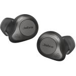 Jabra Elite 85t True Wireless Noise Cancelling In-Ear Headphones - Titanium Black ANC - HearThrough - Clear Calls - Qi Wireless Charging - Up to 5.5 Hours Battery Life / 25 Hours Total with Charging Case