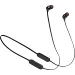JBL Tune 125BT Wireless Earphones with Mic - Black- JBL Pure Bass Sound, magnetic earbuds, multipoint, BT5.0, up to 16 hour battery life with Type-C speed charge