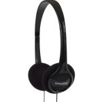 Koss KPH7 Lightweight Portable Wired On-Ear Headphones - Black 1.2m cable - 3.5mm Jack