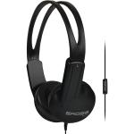 Koss ED1TCi Easy-Clean On-Ear Communication Headphones - Black Easy Cleaning & Disinfecting - Durable Design - In-Line Microphone & Remote - 3.5mm TRRS jack - For Schools, Libraries, Hospitals, Training & Multi-User Environments