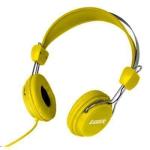 Laser AO-HEADK Wired Headphones for Kids - Yellow 3.5mm Jack