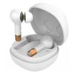 Laser AO-AB750TWS True Wireless In-Ear Headphones - White HiFi Dual Hybrid Dynamic Driver - Up to 3 Hours Battery Life / 12 Hours Total with Charging Case