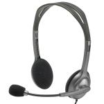 Logitech H110 Stereo Headset Colour coded 3.5mm plugs Versatile design Noise-Canceling microphone