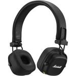 Marshall Major IV Wireless Bluetooth Headphones - Black - Rugged & durable, Marshall Signature Sound, Qi wireless charging