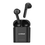 mbeat E1 True Wireless Earbuds - Black Bluetooth 5.0 - Up to 3.5 Hours Battery Life / 17.5 Hours Total with Charging Case