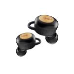 MARLEY Champion 2 True Wireless Sports Earbuds - Signature Black Bamboo finish & recycled materials - Sweatproof design + removable sport wings - Qi wireless charging - Up to 10 hours per charge / 35 hours total with charging case