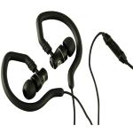 Moki Pro Sports Alloy Wired In-Ear Headphones - Black with In-line Microphone