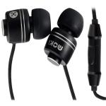 Moki Pro Alloy Wired Noise Isolation In-Ear Headphones - Black with In-line Microphone