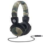 Moki Headphones - Camo Green with In-line Mic