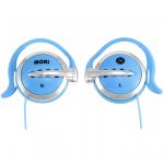 Moki Wired Clip-on Headphones - Blue Ear Hook Design
