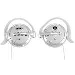 Moki Wired Clip-on Headphones - White Ear Hook Design