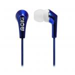 Moki Metallics ACC-HPMLC Wired In-Ear Headphones - Blue 3.5mm Jack