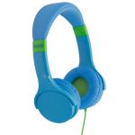 Moki Lil Kids ACC-HPLIL Wired Headphones - Blue Volume Limited - Safe - Durable - Ready for Learning - 3.5mm Jack