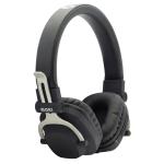 Moki Exo Wireless On-Ear Headphones - Double Black Bluetooth - Up to 25 Hours Battery Life w/3.5mm Connector