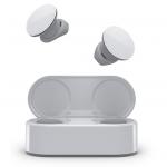 Microsoft Surface True Wireless Earbuds - Glacier IPX4 - Up to 7 Hours Battery Life / 24 Hours Total with Charging Case