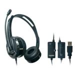 Rapoo H120 USB Wired Stereo Overhead Headset with Microphone - Black