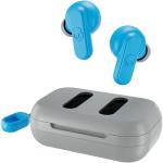 Skullcandy Dime 2 Bluetooth True Wireless Headphones - Light Grey/Blue - IPX4 sweat & water resistant, secure noise-isolating fit, find your buds with Tile
