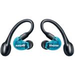 Shure AONIC 215 Gen. 2 True Wireless Sound Isolating In-Ear Headphones - Blue IPX4 Sweat & Water Resistant - Ear Hook Design - Bluetooth 5.0 - Up to 8 Hours Battery Life / 32 Hours Total with Charging Case