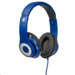 Verbatim Classic V-100C Wired Over-Ear Headphones - Blue In-line Microphone for Answering Phone Calls Whilst On-the-Go (TDK ST100)
