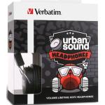 Verbatim Urban Sound Wired Headphones for Kids - Black Volume Limited