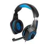 Vertux Denali Wired Over-Ear Gaming Headset - Blue High Fidelity - Retractable Microphone - Noise Reduction Earpads - Adjustable Headband - Finely Tuned 40mm Drivers - 3.5mm - Input