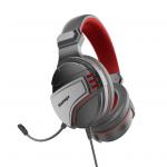 Vertux Malaga Wired Over-Ear Gaming Headset - Red Unidirectional Microphone & Inline Controller - Zero Fatigue Ear Cushions - Finely Tuned 40mm Drivers