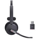 Yealink WH64 Hybrid Mono DECT & Bluetooth Wireless Headset - Teams Certified 3-Mics Noise Cancellation / Busy Light / Up to 150m Distance / Up to 26-Hour Talk-time