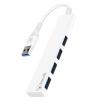 Bonelk Long-Life USB-A to 4 Port USB 3.0 Slim Hub - White Bonelk Long-Life USB-A to 4 Port USB 3.0 Slim Hub - White