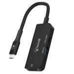 Bonelk Long-Life 3-in-1 Multiport Hub - Black 1x HDMI Output & 1 x USB-A Port