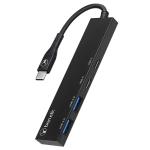 Bonelk Long-Life USB-C 4-in-1 Multiport Slim Hub - Black