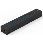 Orico 7 Port USB 3.0 HUB with Data Cable and Power Adapter (H7013-U3) - Black