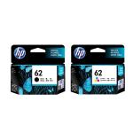 HP 62 Ink Cartridge Value Pack Black+ Tri-Colour for HP ENVY 5540,5542,5640, 7640, HP OfficeJet 200, 250, 5740 Printer