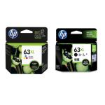 HP 63XL Ink Cartridge Value Pack Black+Tri-Colours, Yield 480 pages for HP DeskJet 2130, 2131,3630, 3632, HP Envy 4522, 4520, OfficeJet 3830, 4650, 5220 Printer