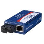 Advantech IMC-350I-MMST-PS-A Mini Hardened Media Converter, 100Mbps, Multimode 1300nm, LFPT, 5km, ST, AC adapter