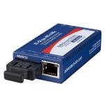 Advantech IMC-370I-MM-PS-A Mini Hardened Media Converter, 1000Mbps, Multimode, LFPT, 850nm, 550m, SC,  AC adapter