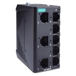 MOXA Switch 8-port unmanaged, EDS-2008-ELP, -10 to 60 C operating temperature, Industrial Unmanaged Switches, with plastic housing