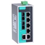 MOXA Switch EDS-208A-MM-SC 8-port Unmanaged Ethernet switch, -10 to 60°C operating temperature 6 10/100BaseT(X) ports, 2 100BaseFX multi-mode ports with SC connectors
