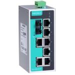MOXA Industrial switch EDS-208A-M-ST-T 8-port unmanaged Ethernet switches, -40 to 75°C operating temperature