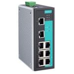MOXA Industrial switch EDS-408A 8-port 8-port entry-level managed Ethernet switches Turbo Ring and Turbo Chain (recovery time < 20 ms  250 switches), and RSTP/STP for network redundancy
