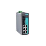 MOXA Industrial switch EDS-408A-SS-SC 8-port Entry-level managed Ethernet switch, 0 to 60°C operating temperature 6 10/100BaseT(X) ports, 2 100BaseFX single-mode ports with SC connectors