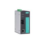 MOXA PTC-101-M-ST-HV Industrial 10/100BaseT(X) to 100BaseFX media converter, multi-mode with ST connector, Ethernet-to-Fiber Media Converters,1 isolated power supply (88 to 300 VDC or 85 to 264 VAC), -40 to 85°C operating temperature