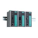 MOXA PTC-101-S-LC-HV Industrial 10/100BaseT(X) to 100BaseFX media converter, single-mode with L connector Ethernet-to-Fiber Media Converters,1 isolated power supply (88 to 300 VDC or 85 to 264 VAC), -40 to 85°C operating temperature