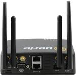 Perle IRG5521 Router LTE-A (CAT6 300M / 50M), GPS/GNSS, Wireless LAN (2.4/5 GHz), 2 x 10/100/1000 RJ45 Ethernet, USB-C Port, RS232, GPIO, IGN (ignition sense pin), 2 x Digital Inputs, Alarm Relay, RS485 half-duplex, IP54 enclosure
