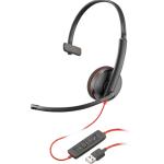HP POLY HEADSETS 80S01A6 Poly Blackwire 3210 Monaural USB-A Headset (Bulk)