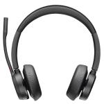 HP Poly Voyager 4320 Bluetooth On-Ear Headset - Teams Certified Headset BT700-A / 2-Mics Noise Cancellation / Busy Light / Up to 50m Distance / Up to 24-Hour Talk-Time