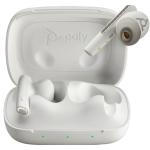 HP Poly Voyager Free 60 Bluetooth True Wireless In-Ear Active Noise Cancelling Earbuds - UC Certified - White - BT700-A / 6-Mics Noise Cancellation / ANC / Touch Control / Up to 20m Distance / Up to 16-Hour Talk-Time