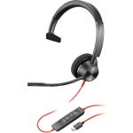 HP POLY HEADSETS 760Q7AA Poly Blackwire 3310 Microsoft Teams Certified USB-C Headset TAA