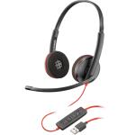 HP POLY HEADSETS 77R32A6 Poly Blackwire C3220 USB-A Black Headset (Bulk)