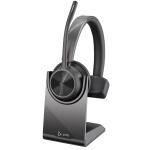 HP Poly Voyager 4310 Mono Bluetooth On-Ear Headset with Stand - Teams Certified / BT700-A / 2-Mics Noise Cancellation / Busy Light / Up to 50m Distance / Up to 24-Hour Talk-Time